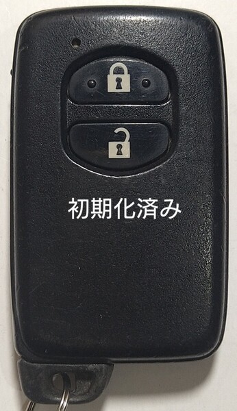 初期化済トヨタ純正 スマートキー 2ボタンプリウスアクアヴィッツウィッシュ基盤番号271451-5300 新品電池サービス26