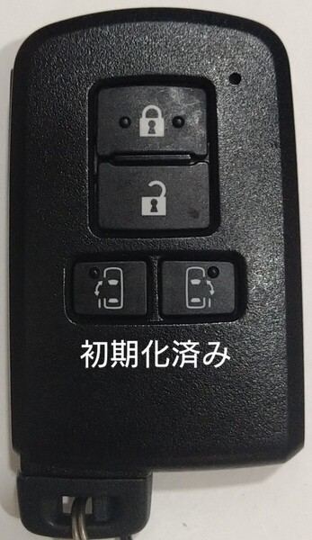 初期化済トヨタ純正 スマートキー4ボタンアルファードノアヴェルファイアヴォクシー基盤番号231451-0120新品電池サービス47