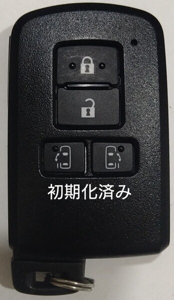 初期化済トヨタ純正 スマートキー4ボタンアルファードノアヴェルファイアヴォクシー基盤番号231451-0120新品電池サービス18