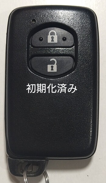 初期化済トヨタ純正 スマートキー 2ボタンプリウスアクアヴィッツウィッシュ基盤番号271451-5300 新品電池サービス49
