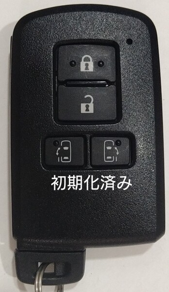 初期化済トヨタ純正 スマートキー4ボタンアルファードノアヴェルファイアヴォクシー基盤番号231451-0120新品電池サービス49