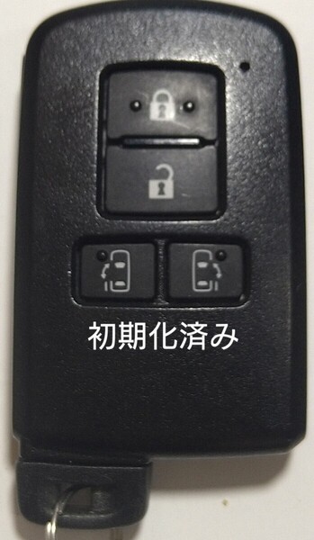 初期化済トヨタ純正 スマートキー4ボタンアルファードノア ヴォクシーヴェルファイア基盤番号231451-0120 新品電池サービス27