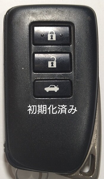 初期化済トヨタ レクサス純正スマートキー3ボタン基盤番号281451-0020 001-A00589 14FAA-04新品電池サービス②