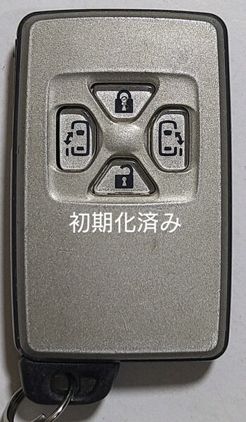 初期化済トヨタ純正スマートキー4ボタンエスティマ ヴェルファイア ヴォクシーアルファード基盤番号271451-0500 新品電池サービス⑨