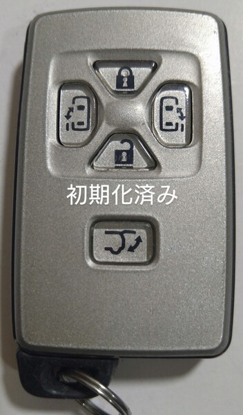 初期化済トヨタ純正スマートキー5ボタンエスティマ50 アルファード ヴェルファイア 基盤番号271451−6221新品電池サービス⑧