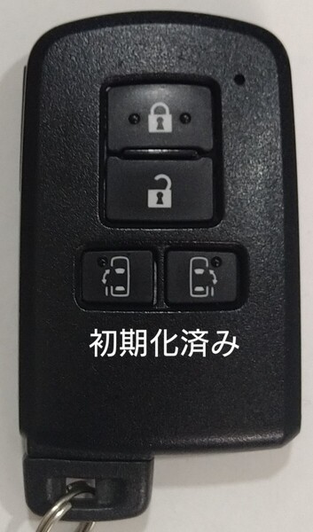 初期化済トヨタ純正 スマートキー4ボタンアルファードノアヴェルファイアヴォクシー基盤番号231451-0120新品電池サービス46