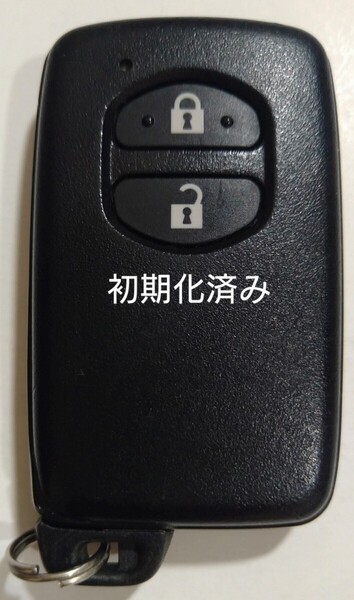 初期化済トヨタ純正 スマートキー 2ボタンプリウスアクアヴィッツウィッシュ基盤番号271451-5300 新品電池サービス40