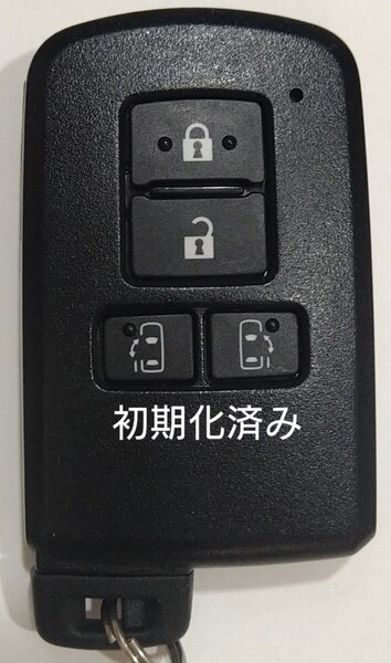 初期化済トヨタ純正 スマートキー4ボタンアルファードノアヴェルファイアヴォクシー基盤番号231451-0120新品電池サービス54