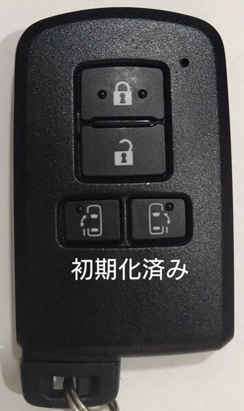 初期化済トヨタ純正 スマートキー4ボタンアルファードノアヴェルファイアヴォクシー基盤番号231451-0120新品電池サービス53