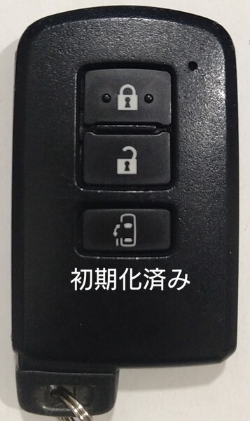初期化済トヨタ純正スマートキー3ボタンノア ヴォクシーシエンタ基盤番号281451−2110新品電池サービス16