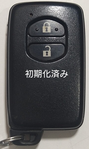 初期化済トヨタ純正 スマートキー 2ボタンプリウスアクアヴィッツウィッシュ基盤番号271451-5300新品電池サービス⑦