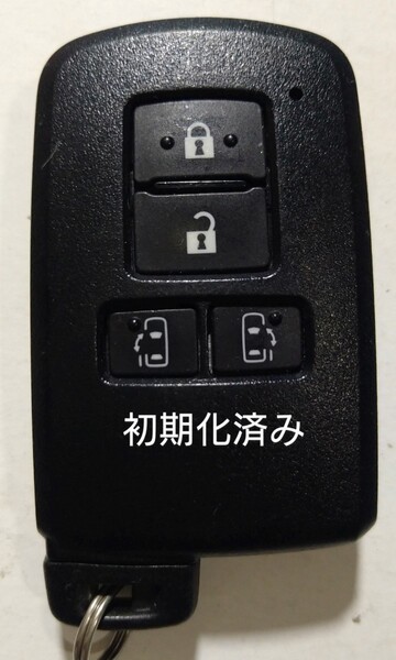 初期化済トヨタ純正 スマートキー4ボタンアルファードノア ヴォクシーヴェルファイア基盤番号231451-0120新品電池サービス⑮