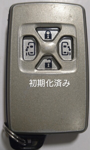 初期化済トヨタ純正スマートキー4ボタンエスティマ ヴェルファイア ヴォクシーアルファード基盤番号271451-6230 新品電池サービス⑰