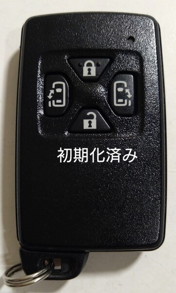 初期化済トヨタ純正スマートキー4ボタン70ノアヴォクシーアルファードヴェルファイア基盤番号271451-6230 新品電池サービス27