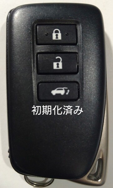 初期化済トヨタ レクサス純正スマートキー3ボタン基盤番号231451-3950 007-AH0228 14FAZ 新品電池サービス⑦