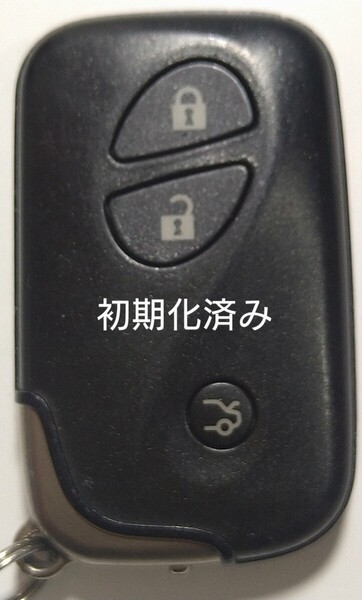 初期化済トヨタ レクサス純正3ボタンスマートキー 基盤番号271451−0310新品電池サービス21