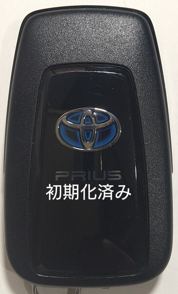 初期化済トヨタ純正 スマートキー2ボタン50系プリウス 基盤番号231451-0351 007-AD0027 14FAF 新品電池サービス30