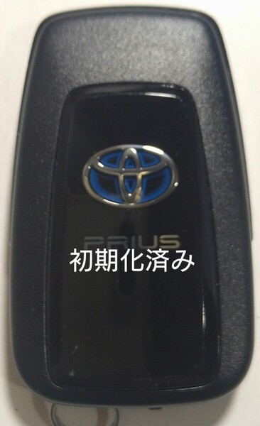 初期化済トヨタ純正 スマートキー2ボタン50系プリウス 基盤番号231451-0351 007-AD0027 14FAF 新品電池サービス48