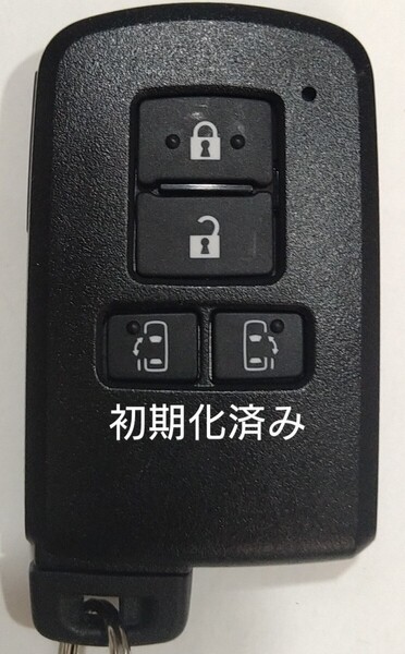 初期化済トヨタ純正 スマートキー4ボタンアルファードノアヴェルファイアヴォクシー基盤番号231451-0120新品電池サービス50
