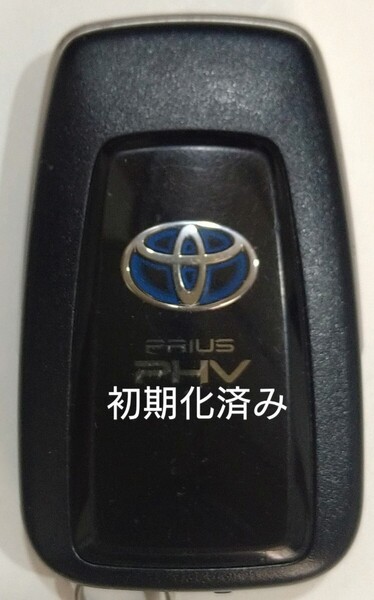 初期化済トヨタ純正 スマートキー3ボタンZVW52プリウスPHV 基盤番号231451-0351 007-AD0027 14FAF 新品電池サービス2