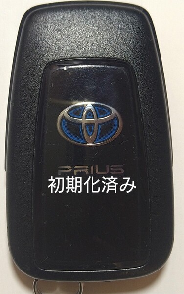 初期化済トヨタ純正 スマートキー2ボタン50系プリウス 基盤番号231451-0351 007-AD0027 14FAF 新品電池サービス43