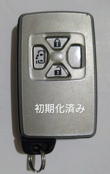 初期化済トヨタ純正スマートキー 3ボタンエスティマ ヴェルファイア ヴォクシーアルファード基盤番号271451-0500新品電池サービス⑤