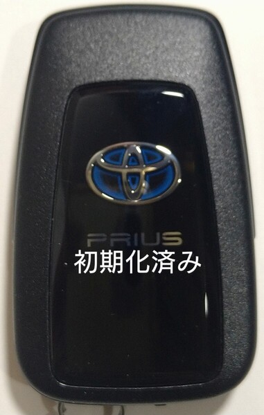 初期化済トヨタ純正 スマートキー2ボタン50系プリウス 基盤番号231451-0351 007-AD0027 14FAF 新品電池サービス3