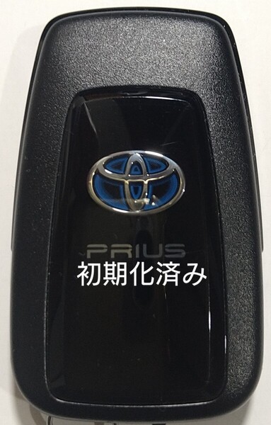 初期化済トヨタ純正 スマートキー2ボタン50系プリウス 基盤番号231451-0351 007-AD0027 14FAF 新品電池サービス42