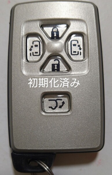初期化済トヨタ純正スマートキー5ボタンエスティマ50 アルファード ヴェルファイア 基盤番号271451−0751新品電池サービス②