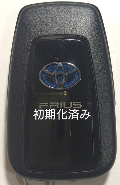初期化済トヨタ純正 スマートキー2ボタン50系プリウス 基盤番号231451-0351 007-AD0027 14FAF 新品電池サービス54