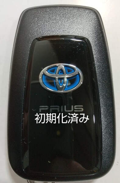 初期化済トヨタ純正 スマートキー2ボタン50系プリウス 基盤番号231451-0351 007-AD0027 14FAF 新品電池サービス④