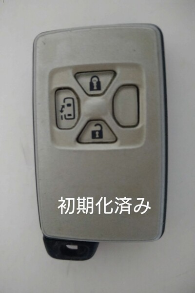 初期化済トヨタ純正スマートキー 3ボタンエスティマ ヴェルファイア ヴォクシーアルファード基盤番号271451-0500新品電池サービス⑥