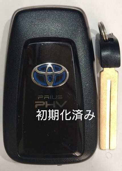 初期化済トヨタ純正 スマートキー3ボタンZVW52プリウスPHV 基盤番号231451-0351 007-AD0027 14FAF ノーカットキー付き新品電池サービス 5