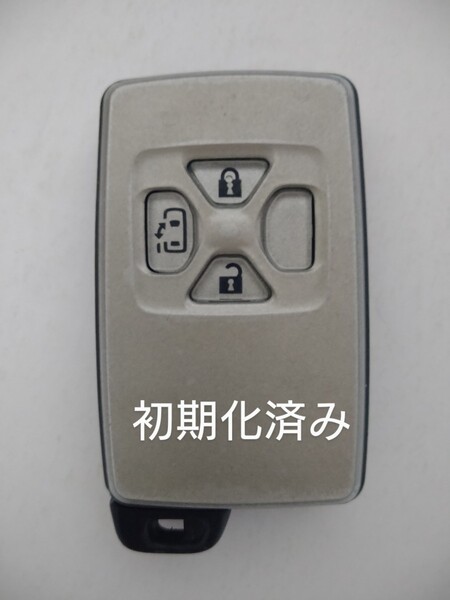初期化済 トヨタ純正スマートキー3ボタンエスティマ ヴェルファイア ヴォクシーアルファード基盤番号271451-6230 新品電池サービス①