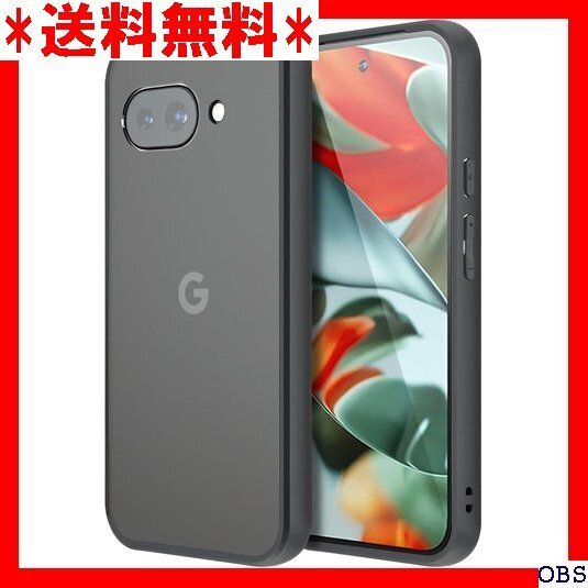 ☆人気商品☆ F006 FINON Google Pixel 9a ケース カ 耐衝撃 シンプル マットブラック バックパネル 4