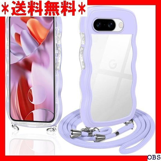 ☆人気商品☆ F005 Google Pixel 9a ケース クリア ショル 可愛い かわいい 韓国 薄型 耐衝撃 クロー 84