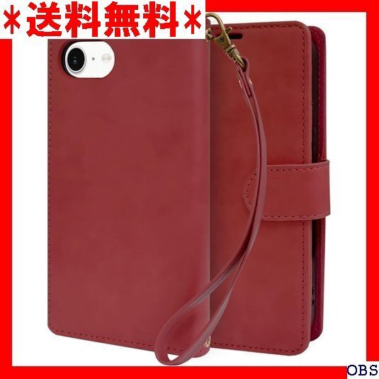 ☆人気商品☆ F011 シズカウィル iPhone 16e 手帳型 ケース カ グレイスケース 1個入り カージナルレッド 36