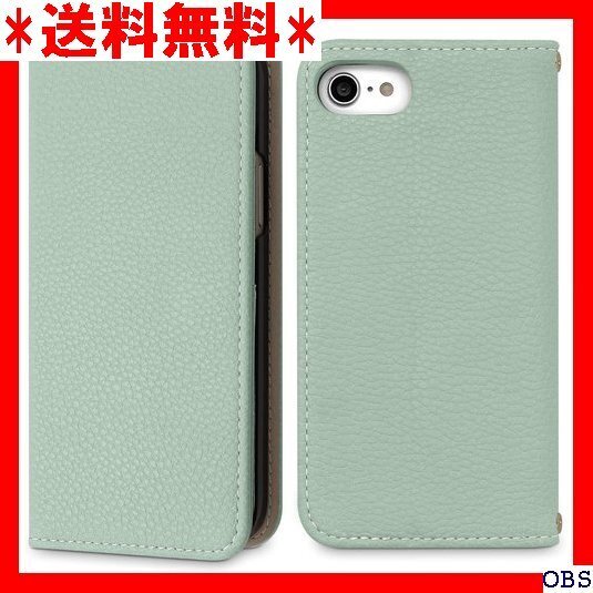 ☆人気商品☆ F011 MINTY iPhone16e ケース 手帳型 ベルトなし ミントグリーン 80