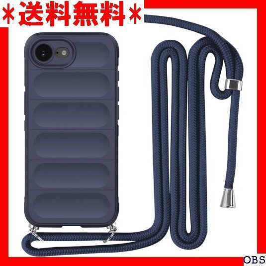 ☆人気商品☆ F014 iPhone 16e 用 ケース ネックストラップ 耐 カバー 6.1インチ 縄掛け-ミッドナイト 176