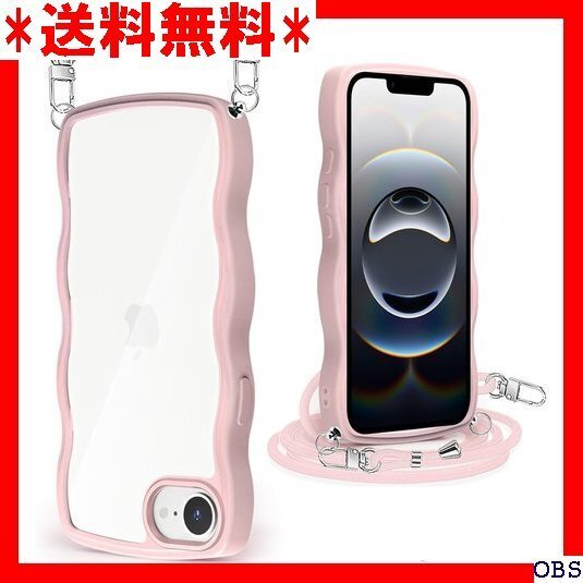 ☆人気商品☆ F014 iPhone 16E ケース クリア ショルダー スト 縄掛けケース 長さ調整可能 取り外し可能 191