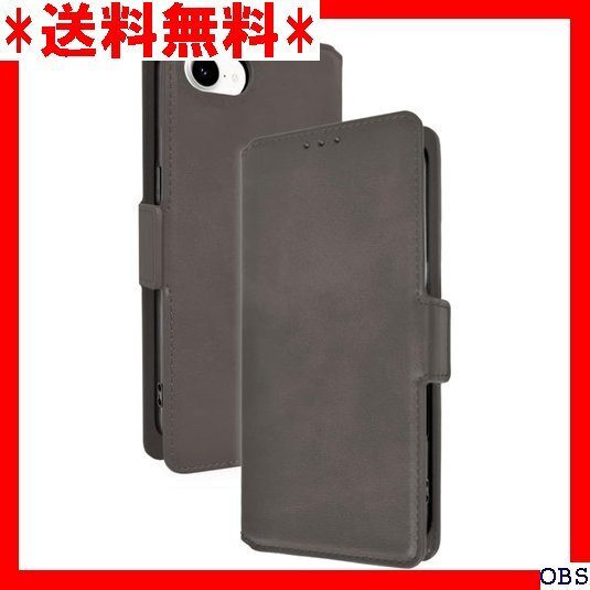 ☆人気商品☆_F017 シズカウィルRe iPhone 16e ケース カバー 帳型 本革調 レザーケース 1個入り グレー 66