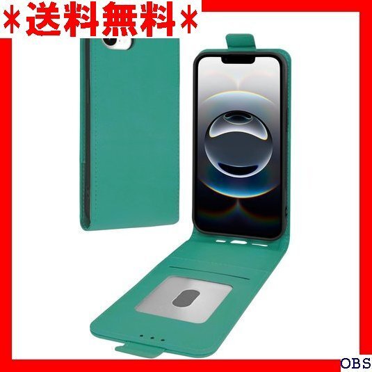 ☆人気商品☆_F017 シズカウィルRe iPhone 16e ケース 手帳型 革調 レザーケース 1個入り エメラルドグ 102