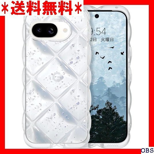☆人気商品☆_N003 GUAGUA Google Pixe 9A ケース ク クセル 9a なみなみ カバー クリア 透明 54