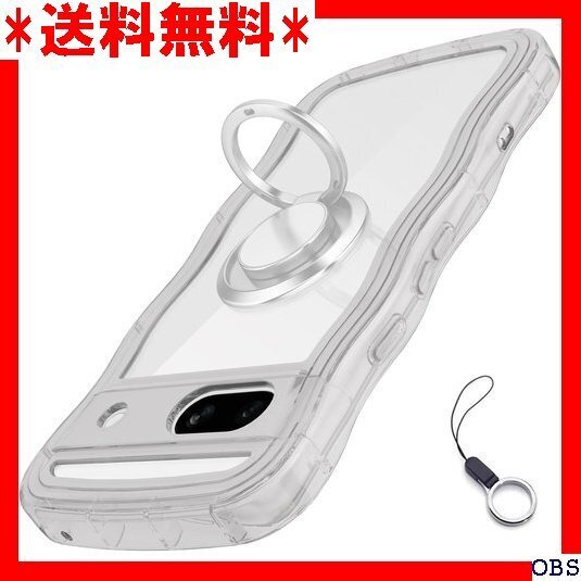 ☆人気商品☆_N003 Google Pixel 9a用ケースクリア リング付 ホール付きなみなみ カバー・ピクセル 9a 153