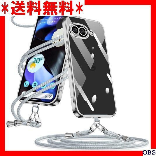 ☆人気商品☆_N006 Google Pixel 9a ケース クリア ショル 整可能 取り外し可能 落下防止 紛失防止 シ 20