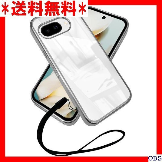 ☆人気商品☆_N006 シズカウィル Google Pixel 9a クリアケ キ加工 ケース クリア 1個入り シルバー× 57