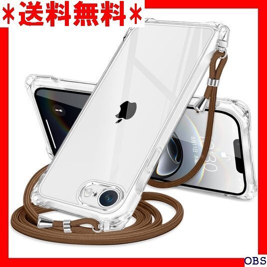 ☆人気商品☆_N007 iPhone 16e ケース クリア 肩掛け斜めかけ 型 落下防止 縦/横 紛失防止 可愛い ブ 159