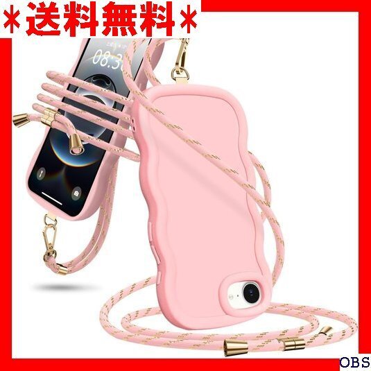 ☆人気商品☆_N007 iPhone 16e 用 ケース ショルダー シリコン クストラップ 長さ調整可能 取り外し可能 236
