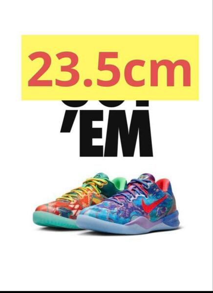 KOBE GS 23.5cm WHAT THE ワット ザ ナイキ バッシュ キッズ ジュニア 子供 ナイキ NIKE スニーカー Scott Jordan