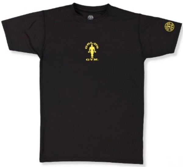新品 ゴールドジム GOLD’S GYM 半袖丸首インナー 黒 メンズ Lサイズ M、LLサイズに変更可能 半袖Tシャツ カットソー 匿名配送 送料無料